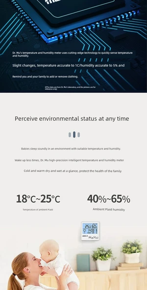 Dijital Termometre Higrometre - Manyetik Pro Şarjlı Model - 9