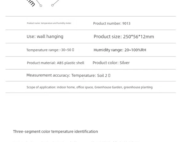Termometre 9017 - Asılabilir ve Ayakta Durabilir - Plus Boy - Beyaz - Resim 11