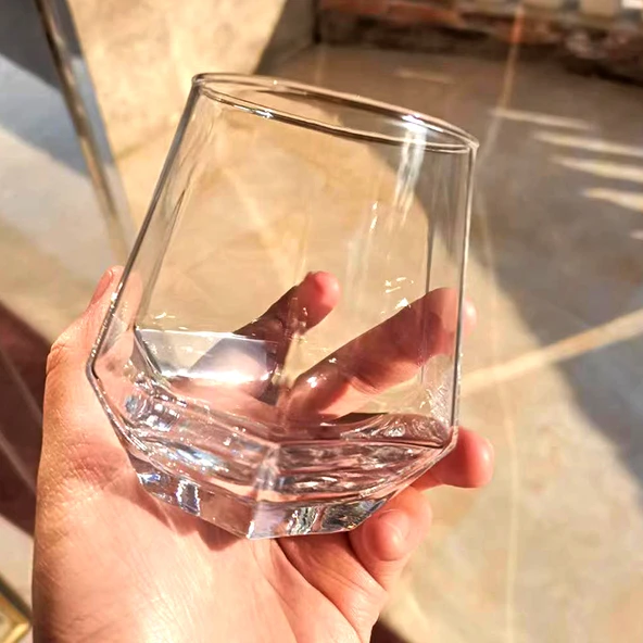 Kristal Cam Uçucu Yağ Difüzörü - Yaratıcı Elmas Bardak 300g