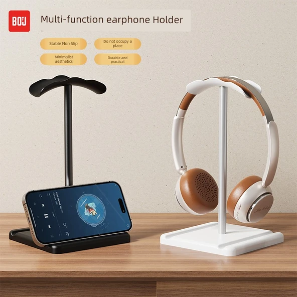 Kulaklık Standı - Siyah - Masaüstü Oyun Kulaklığı ve Tablet Tutucu - 2