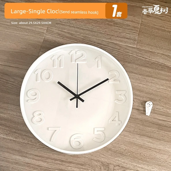 DIY El Boyama Saat Seti - Büyük Tekli Saat - Kancalı