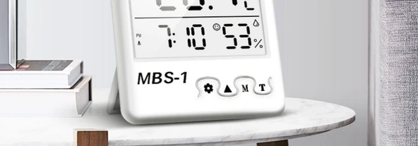 Dijital Sıcaklık ve Nem Ölçer - Akıllı USB Şarjlı - 9