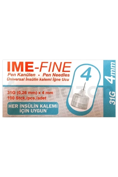 IME-DC Ime-fine Kalem Iğne Ucu 4mm (1 Kutu - 100 Adet)