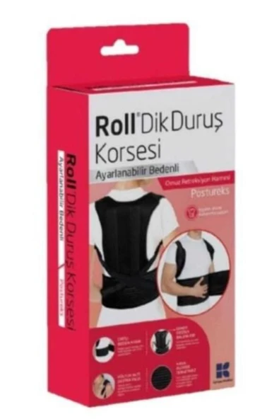 Roll Dik Duruş Korsesi  Ayarlanabilir Bedenli