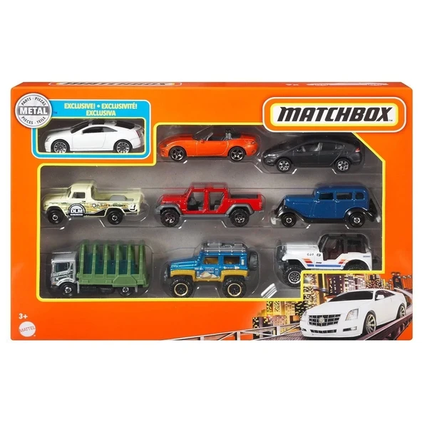 X7111 Matchbox Dokuzlu Araba Seti - 2