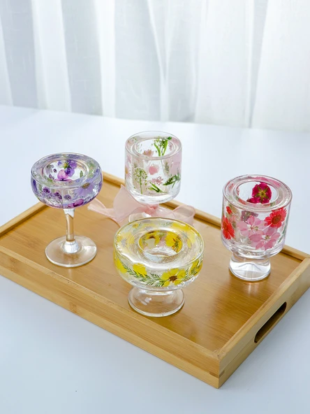 DIY Aromaterapi Mum Cam Bardak - Milkshake Bardağı - 5