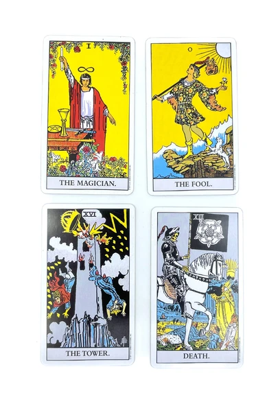Metal Kutulu The Rider - Waite Tarot Deck Tarot Kart Destesi - 5