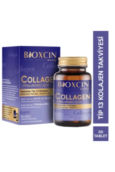 BİOXCİN Beauty Collagen 30 Tablet - Tip1 Tip 3 Hidrolize Kolajen