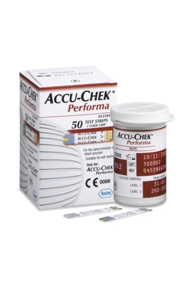 ROCHE Kan Şekeri (glikoz) Test Stribi Accu-chek Performa 50li ürün görseli 1