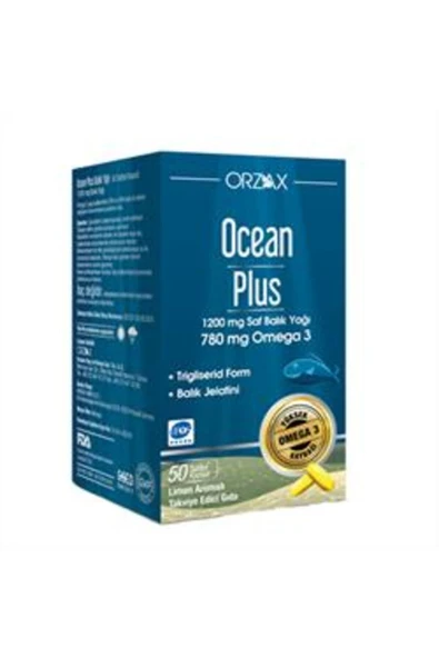 ORZAX Ocean Plus Balık Yağı 50 Kapsül