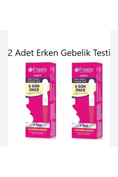 Freely erken gebelik testi 2 adet. 6 gün erken gebelik testi