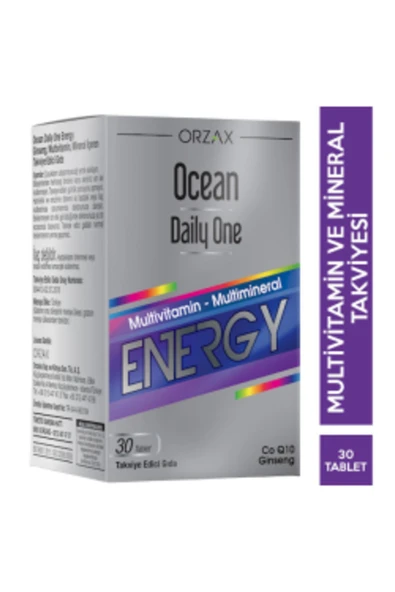 ORZAX Ocean Daily One Energy 30 Tablet Multivitamin