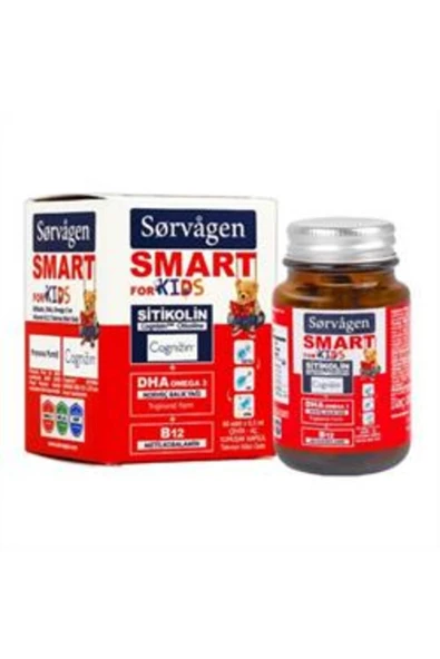 SORVAGEN Smart Kids Sitikolin Dha Takviye Edici Gıda 60 Adet ürün görseli 1