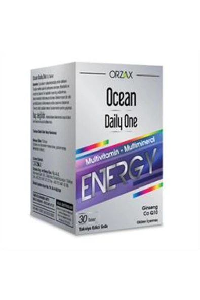 ORZAX Ocean Daily One Energy Takviye Edici Gıda 30 Tablet ürün görseli 1