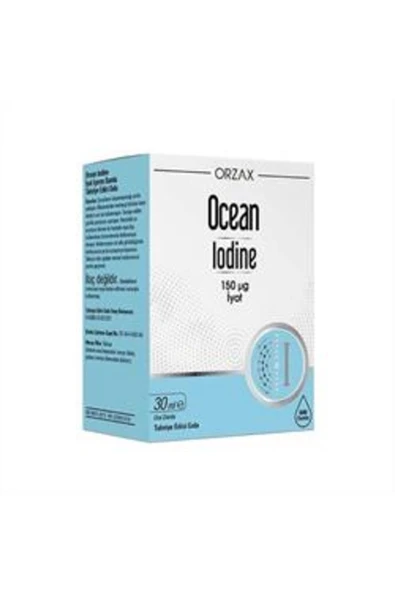 ORZAX Ocean Iodine 150 Iyot Takviye Edici Gıda 30 ml