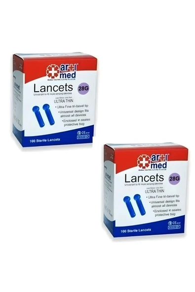 ARTİMED Artımed Steril Lancet 28G 100'lü X 2 ADET