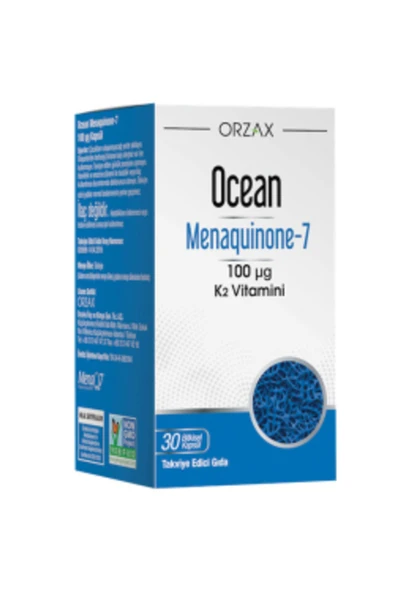 ORZAX Ocean Mk 7 100 Mcg 30 Kapsül Gıda Takviyesi ürün görseli 1