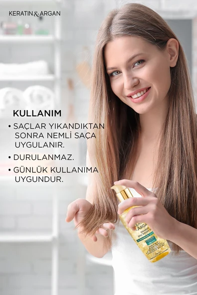 Bioxcin Keratin Argan Besleyici Onarıcı Saç Bakım Yağı 150 ml - Yıpranmış Ve Hassas Saçlar 150 ml - 2