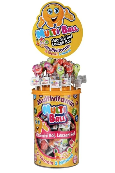 MULTİBALL Multi Ball Lolipop Multivitamin 150lı Paket