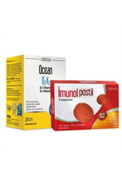 ORZAX Ocean D3k2 Vitamin Damla 20ml İmunol Pastil