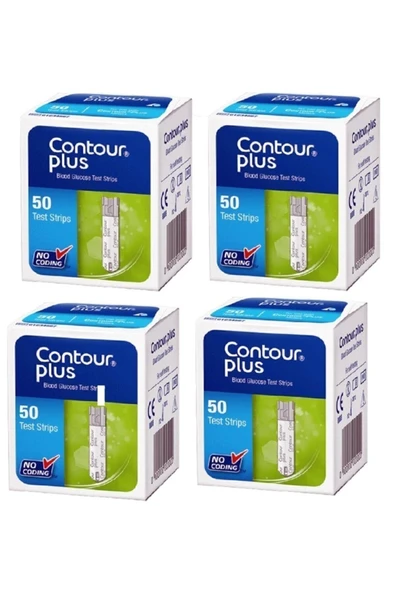 BAYER Contour Plus Test Stripleri 50'li-4 Kutu