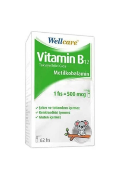 WELLCARE Vitamin B12 500 Mcg Sprey 5 ml Takviye Edici Gıda