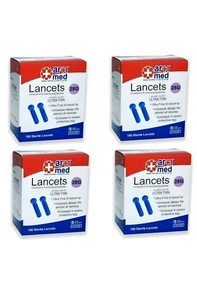 ARTİMED Artımed Steril Lancet 28G 100'lü x 4 Adet