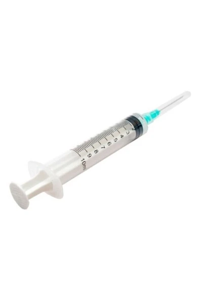 Ayset 10 Cc (ml) Enjektör 3p 21g Iğne Uçlu 20 Adet