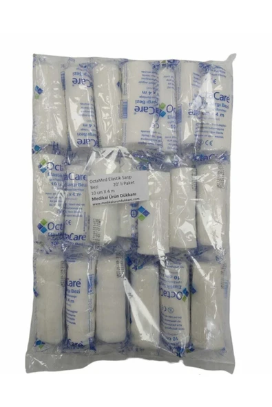 Octacare Elastik Hidrofil Sargı Bezi 10cm X 4m 50'li Tek Paket - Resim 3