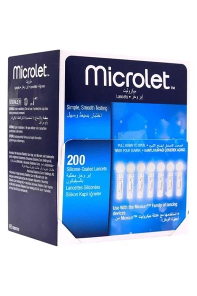 ASCENSİA Contour Uyumlu Microlet Lancet 200 lük