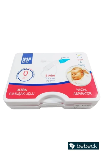 IME-DC İME DC Ultra Yumuşak Uçlu Burun Nazal Aspiratör Hediye 5 Yedek Uç - 2
