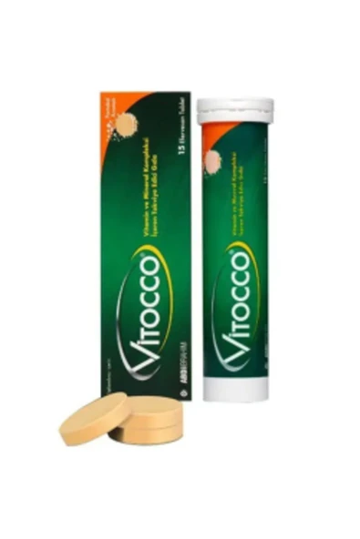 VİTOCCO Vitamin ve Mineral Kompleksi İçeren Takviye Edici Gıda 15 Efervesan Tablet