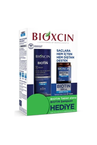 BİOXCİN Biotin 5000 ?g Çinko 15 mg Alana Biotin Şampuan 300 ml