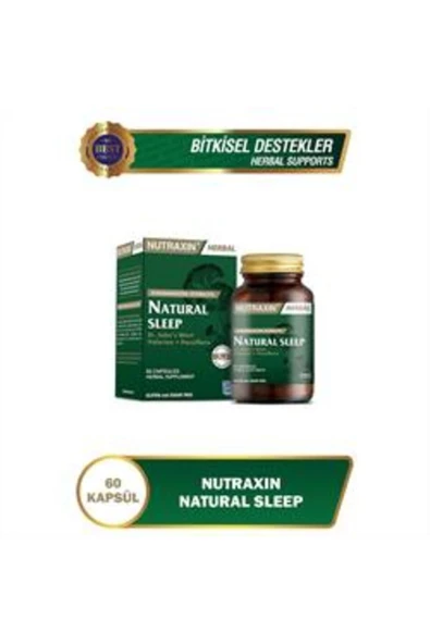 Nutraxin Herbal Naturel Sleep Takviye Edici Gıda 60Kapsül ürün görseli 1