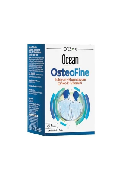 ORZAX Ocean OsteoFine Takviye Edici Gıda 60 Tablet