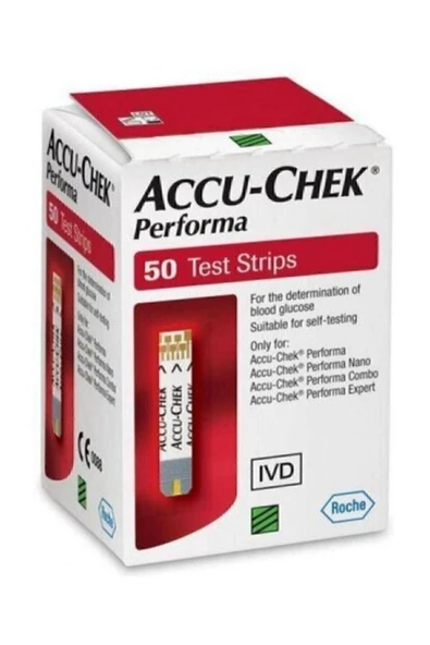 ACCU CHEK Accu Check Performa Strip 50'lik Stick 4 kutu ürün görseli 1