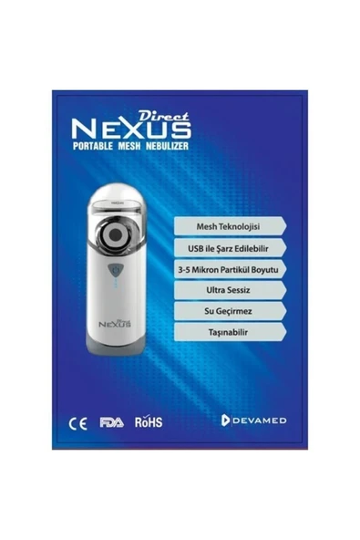 NEXUS Direct Portable Mesh Şarj Edilebilir Nebulizatör - 3