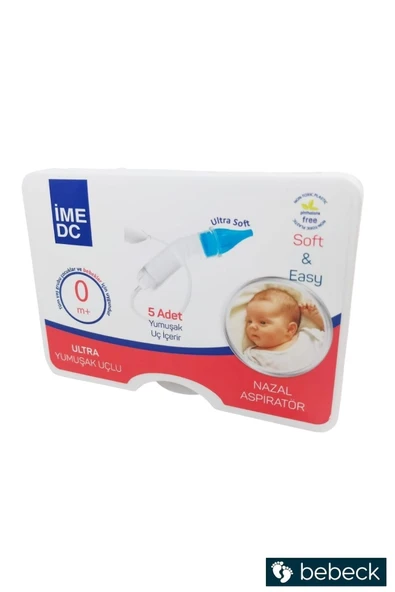 IME-DC İME DC Ultra Yumuşak Uçlu Burun Nazal Aspiratör Hediye 5 Yedek Uç