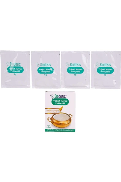 Biodesis Probiyotikli Yoğurt Mayası 1gr X 4 Paket- 1 Kutu 4 Paket - 3