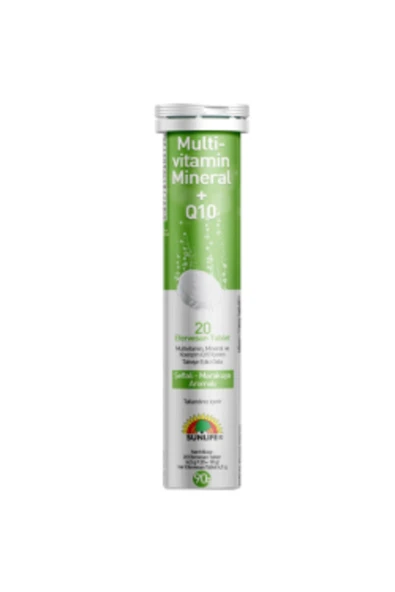 SUNLİFE Multivitamin Mineral Q10 Efervesan 20 Tablet