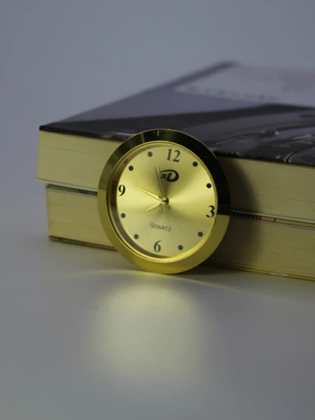 Mini Araba Saati - 45/40mm - Gümüş Kasa - Beyaz Zemin - Romen Rakamlı - 3