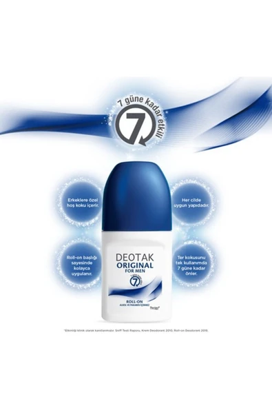 DEOTAK Roll-on Deodorant Original For Men 35 ml - 3
