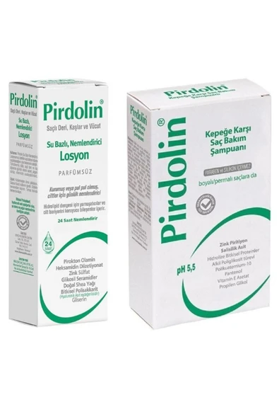 PİRDOLİN Dermadolin Şampuan 300 ml + Nemlendirici Losyon 150 ml Set