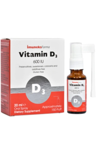 İmuneks Vitamin D3 600 Iu Sprey 20 ml