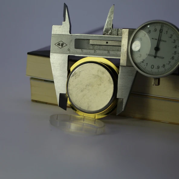 Mini Araba Saati - 45/40mm - Gümüş Kasa - Beyaz Zemin - Arap Rakamlı - 9