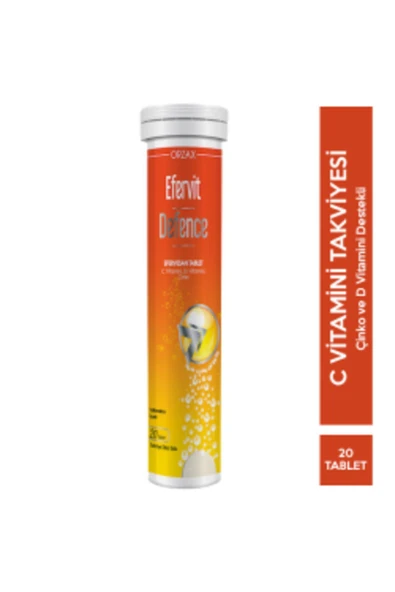ORZAX Efervit Defence 20 Efervesan Tablet ( TEKLİDİR )
