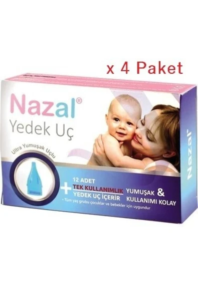 OTRİBEBE Rhinobebe / Nazal Burun Aspiratör Uyumlu Yedek Uç 4 Kutu Mükemmel Uyumlu - 3