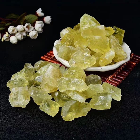 Aromaterapi Uçucu Yağ Taşlı Cam Kavanoz - Topaz 200g