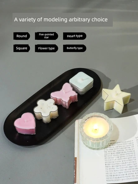 DIY Aromaterapi Mum Yapım Seti - Çiçek Şekilli Çay Mumu Kabı 2'li Paket - Resim 4