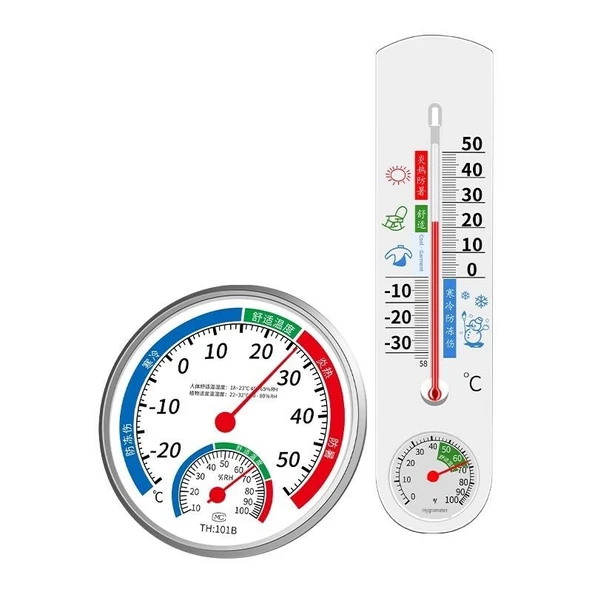 Hassas Bebek Odası Termometre Higrometre - Metal Bazalı Model - 6